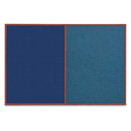 United Visual Products Slim Style Indoor Enclosed Corkboard, 42 UVRDS42SBH-WHITE-AMETHY